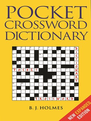 cover image of Pocket Crossword Dictionary